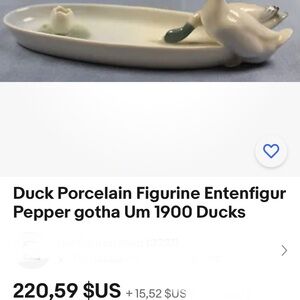 Pfeffer Porcelain Germany Tray Dish Candle Holder with Birds